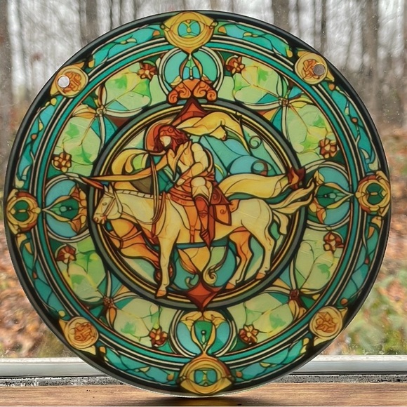 Suncatcher Acrylic Horse & Rider Decorative Ornament Window Wall Décor Gift - Picture 3 of 3